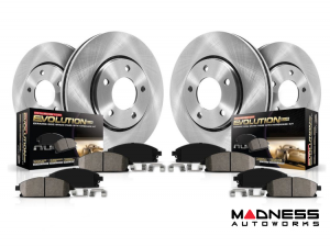 Honda Civic Brake Kit - Front + Rear - PowerStop - Autospecialty Rotors + Z17 Evolution Plus Pads - `92-`95